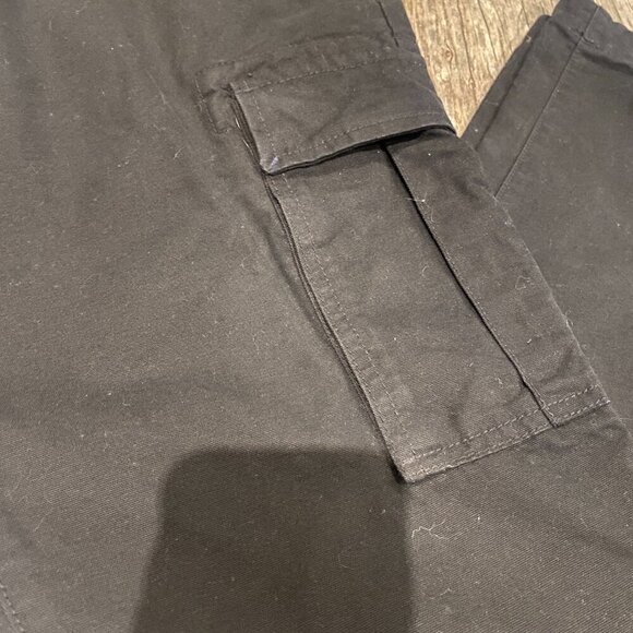 Tommy Hilfiger Black Cargo Pants Custom Fit Size 34 - Picture 2 of 10